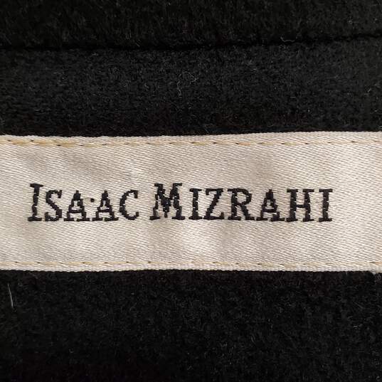 Isaac Mizrahi Women Black Coat Sz 10 image number 3