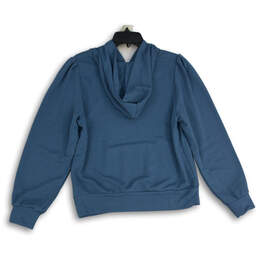 NWT Womens Light Blue Long Sleeve Pullover Hoodie Size Medium alternative image