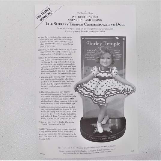 Danbury Mint The Shirley Temple Commemorative Doll Collectible image number 8