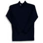 Mens Black Long Sleeve Mock Neck Pullover Compression T-Shirt Size XL image number 1