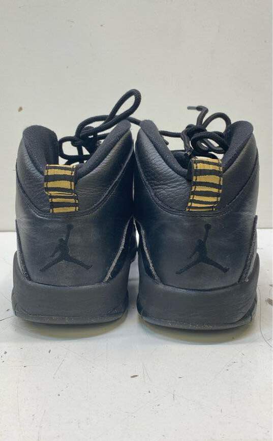 Jordan 10 Retro NYC Black Athletic Shoe Men 11 image number 4
