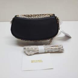 MK Michael Kors Leopard Animal Print Shoulder Crossbody Bag Clutch alternative image