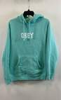 Obey Green Hoodie Sweatshirt - Size SM image number 1