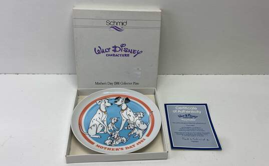 Disney Assorted Collectors Wall Art Plates Vintage Set of 4 Schmid Plates image number 2