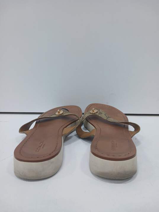 Coach Shelly Flip Flop Sandals Size 8.5 image number 3