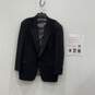 Christian Dior Mens Black Peak Lapel Long Sleeve One Button Blazer Sz 46R w/ COA image number 1