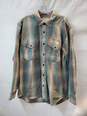 Filson Long Sleeve Striped Cotton Button Up Shirt Size M image number 1