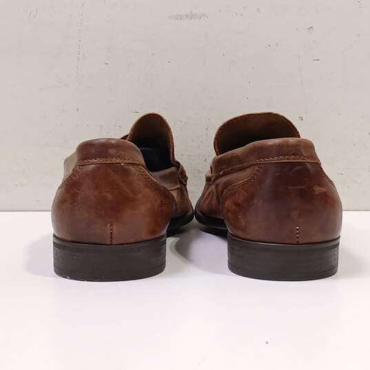Vera Gomma Brown Leather Loafers Men's Size 13 image number 4