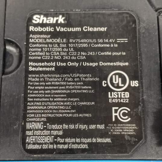 Shark Ion Robot RV754 Robotic Vacuum Cleaner IOB image number 6