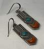 Sterling Silver South Western Design Earrings image number 1
