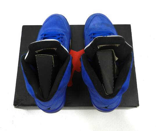 Jordan 5 Retro Blue Suede Men's Shoe Size 13 image number 3