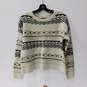 Women's Natural Reflections Fair Isle Crew Neck Sweater Sz M NWT image number 1