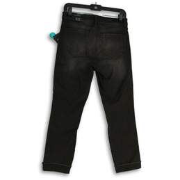 NWT Kut From The Kloth Womens Black High Rise Crop Straight Leg Jeans Size 4 alternative image