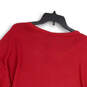 NWT Womens Red Knitted Winnie The Pooh 3/4 Sleeve Pullover Sweater Size 2 image number 4