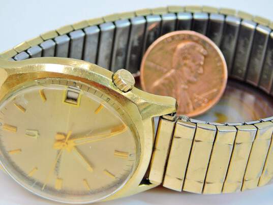 VNTG Bulova Swiss Accutron Gold Filled Case Men's Dress Watch 59.0g image number 4