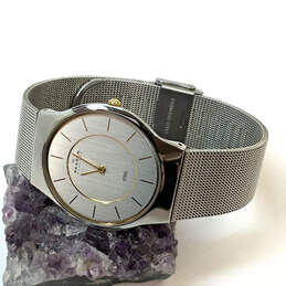 Designer Skagen 233LGSC Silver-Tone Mesh Strap Round Dial Analog Wristwatch