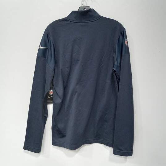Nike Denver Broncos 1/4 Zip Sweater Men's Size S image number 2