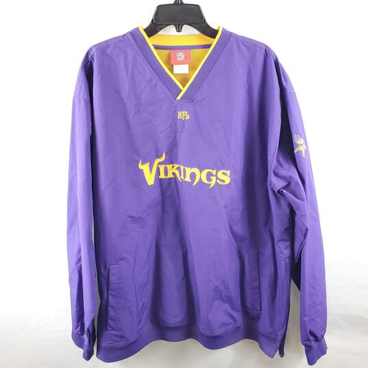 NFL Men Purple Minnesota Vikings Bomber Jacket 2XL image number 1