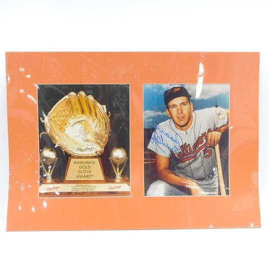 HOF Brooks Robinson Autographed Gold Glove Display Baltimore Orioles image number 1