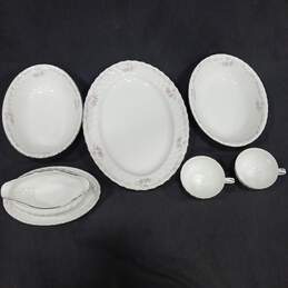 Bundle of Assorted White Genuine Porcelain China Standard Bowls & Cups alternative image