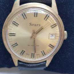 Vintage Sears Swiss Made Self-Wind Stainless Steel Watch alternative image