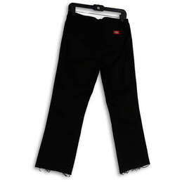 Womens Black Denim Dark Wash Pockets Stretch Straight Leg Jeans Size 9/29 alternative image