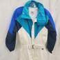 Nils Vintage Women's White & Blue Nylon Insulated Snow Suit Size 12 image number 1
