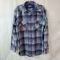 Pendleton Vintage Blue Wool Flannel Button Up Shirt Size M image number 1