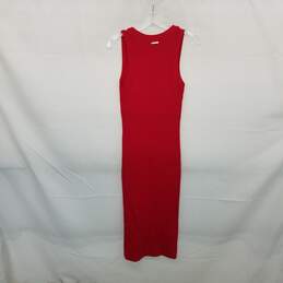 MICHAEL Michael Kors Red Ribbed Knit Sleeveless Dress WM Size M NWT alternative image
