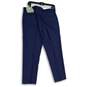 NWT Alfani Mens Blue Flat Front Straight Leg Dress Pants Size 34/30 image number 2