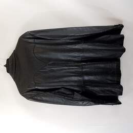 Unbranded Men Black Leather Blazer L alternative image