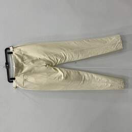 Ermenegildo Zegna Womens White Flat Front Slash Pocket Dress Pants Size 6 alternative image