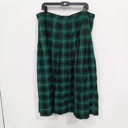 Pendleton Women's Green Plaid Tartan Skirt Size 22W alternative image