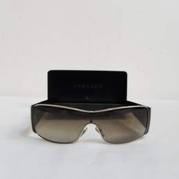 Versace Eyewear Swarovski Shield Sunglasses Tortoise alternative image