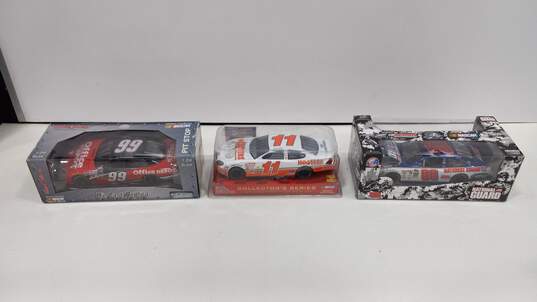 3PC Nascar Assorted Die-Cast Replica Scaled Car Bundle image number 1