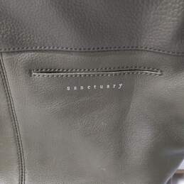 Sanctuary Manhattanville Green Pebbled Leather Front Zip Pocket Back Pants Pocket Shoulder/Crossbody Bag Purse alternative image