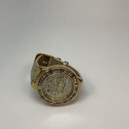 Designer Michael Kors MK-2304 Gold-Tone Round Dial Analog Wristwatch alternative image