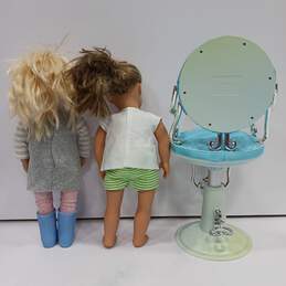 Pair of Our Generation Dolls w/Dental Chair alternative image