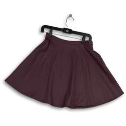 NWT Lauren Conrad Womens Plum Purple Side Zip Short Mini Skirt Size 2 alternative image