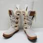 Wm The North Face Primaloft White Brown Insulated Boots Sz 6 image number 1