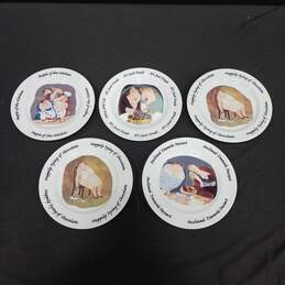 6 Erika Oller House of Prill Happily Dying of Chocolate Dessert Plates 7.5" alternative image