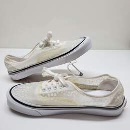 Vans Authentic Mesh DX Modular Dots White Sneakers Low-Top Shoes Size 9.5M/11W