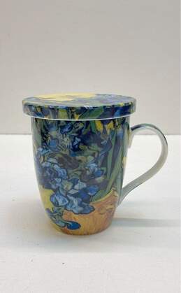 Tea Mug Infuser Vincent Van Gogh Motif Irises McINTOSH Ceramic Art Mug