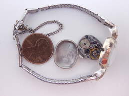 Ladies Vintage Hamilton 14K White Gold Case Diamond Accent 22 Jewels Watch 13.0g alternative image
