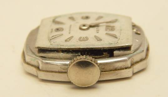 Ladies Vintage Gruen 14K White Gold Diamond Accent Case 17 Jewels Watch 14.0g image number 7