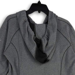 Womens Omni-Wick Gray Long Sleeve Pockets Hooded Sweater Dress Size XL