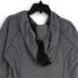 Womens Omni-Wick Gray Long Sleeve Pockets Hooded Sweater Dress Size XL image number 1