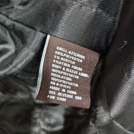 Michael Kors Men's Black Wool Pea Coat Size S image number 5
