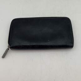 Womens Black Leather Logo Continental Inner Card Slots Clutch Zip-Around Wallet alternative image