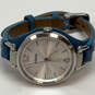 Designer Fossil ES3297 Georgia Silver-Tone Leather Strap Analog Wristwatch image number 2